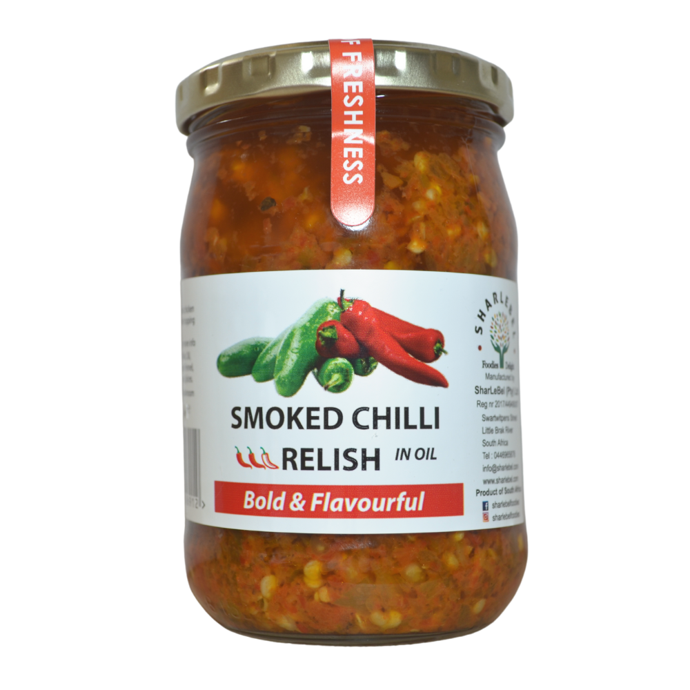 Jar of SharleBel Smoked Chilli Relish